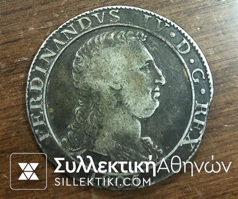 ITALIAN STATES (NAPLES) 120 Grain 1805 VF